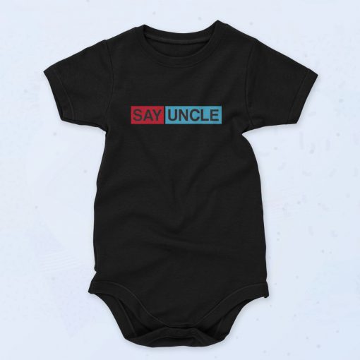 Say Uncle Unisex Baby Onesie