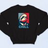 Sloth For President Retro Sweatshirt