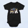 The Simpsons as The Beatles Abbey Road Baby Onesie