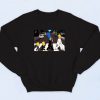 The Simpsons as The Beatles Abbey Road Sweatshirt