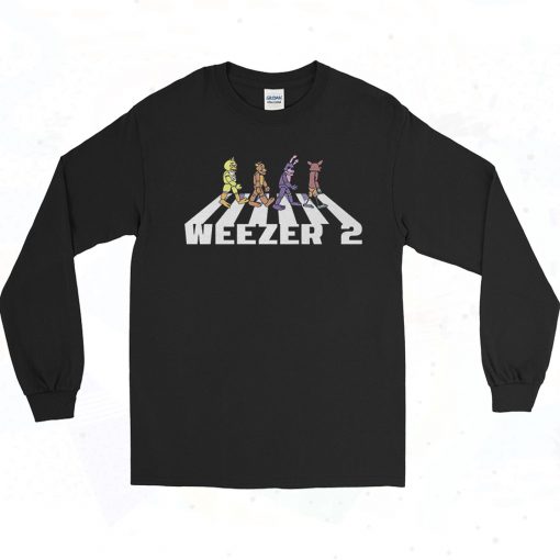 Weezer 2 Fnaf Animatronics Vintage Long Sleeve Shirt