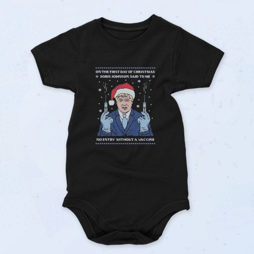 Boris Johnson Vaccine Baby Onesie