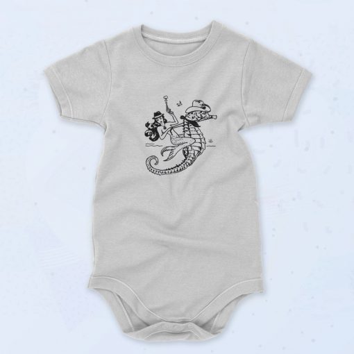 Cowgirl Mermaid Unisex Baby Onesie