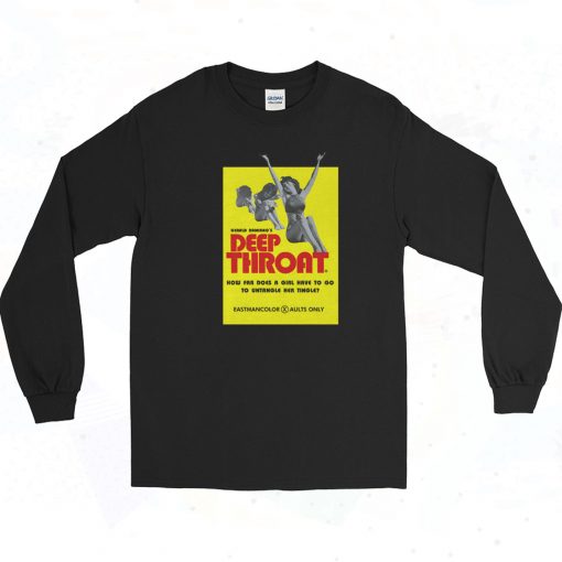 Deep Throat Movie Classic Long Sleeve Shirt