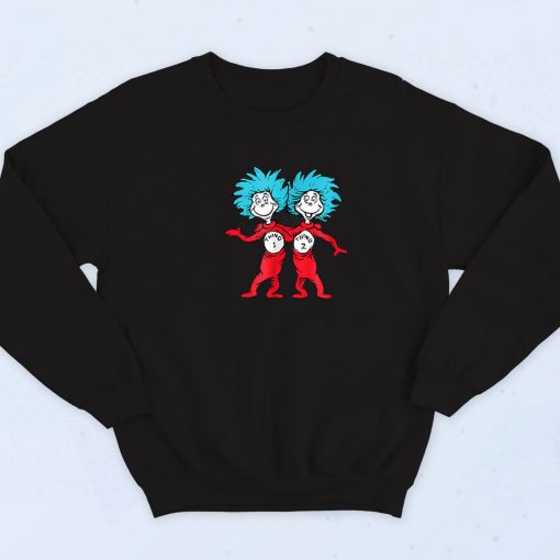 Dr Seuss Thing 1 And Thing 2 Buddies Sweatshirt