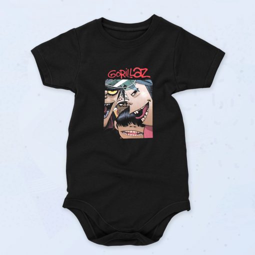 Gorillaz Faces Unisex Baby Onesie