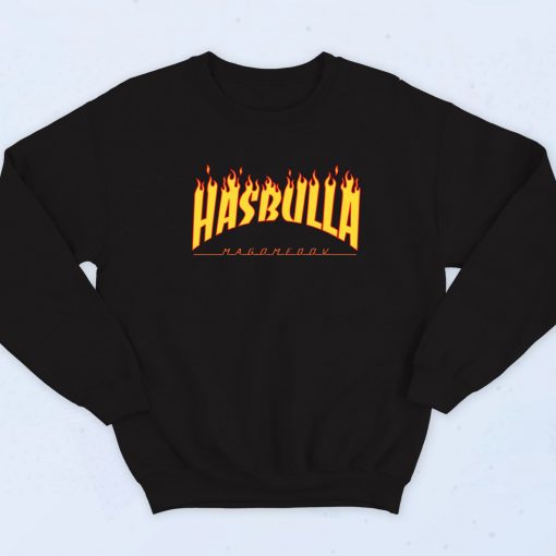 Hasbulla Magomedov Flames Retro Sweatshirt