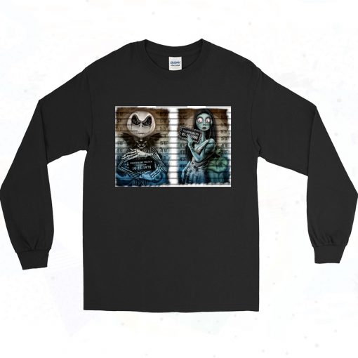 Jack And Sally Mugshot Long Sleeve Shirt