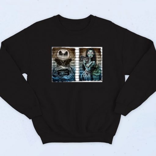 Jack And Sally Mugshot Retro Sweatshirt