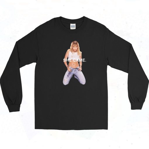 Miley Cyrus She Came Vintage Long Sleeve Shirt