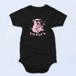 Pig Playing Banjo Baby Onesie