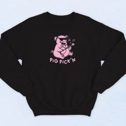 Pig Playing Banjo Sweatshirt