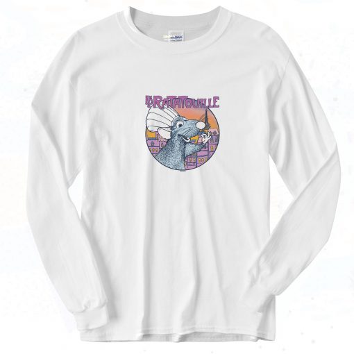 Pixar Ratatouille Remy Paris Long Sleeve Shirt