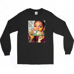 Rihanna Money Funny Long Sleeve Shirt