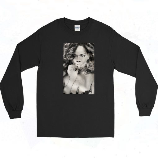 Rihanna Smoke Vintage Long Sleeve Shirt