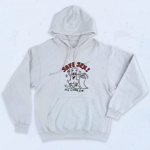 Safe Sex Dick Keith Haring 87 Art Hoodie