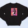 Sticking Her Tongue Out Art Sweatshirt