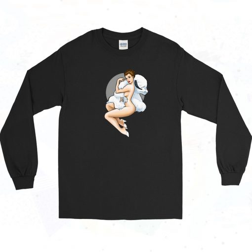 Wampa Pinup features Princess Leia Long Sleeve Shirt