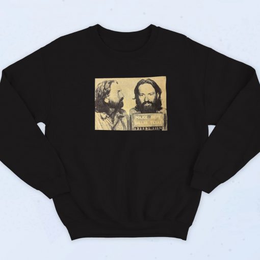 Willie Nelson Mugshot Retro Sweatshirt