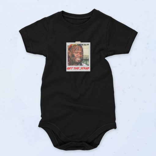 50 Cent Mashup Get The Strap Baby Onesie