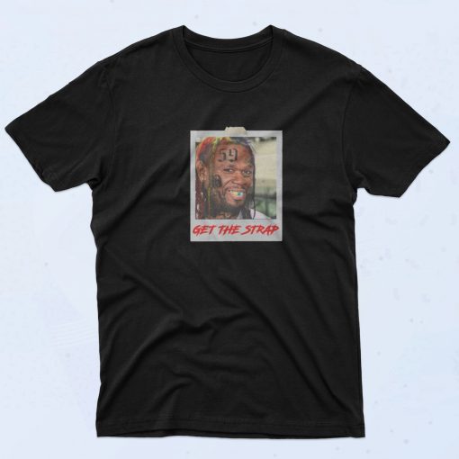 50 Cent Mashup Get The Strap Rapper 90s T Shirt