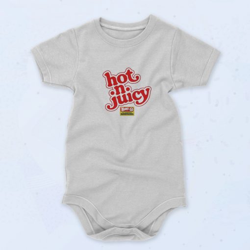 Hot n Juicy Wendys Hamburgers baby Onesie