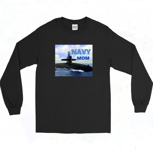 Navy Mom Submarine Long Sleeve Shirt