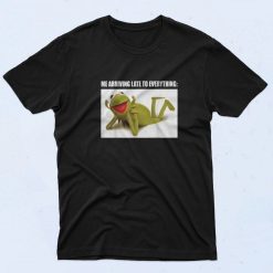 The Muppets Kermit Arriving Late To Everything 90s T Shirt