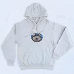 Alaska Husky Dog Artwork 90s Hoodie