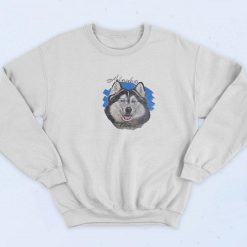 Alaska Husky Dog Funny 90s Sweatshirt