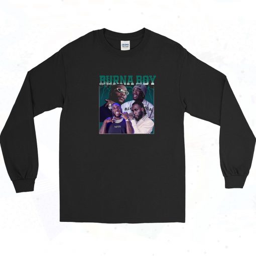 Burna Boy Collage 90s Long Sleeve Shirt