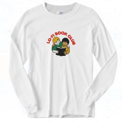 Lofi Book Club Logo 90s Long Sleeve Shirt