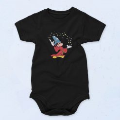 Mickey Mouse Fantasia 90s Baby Onesie