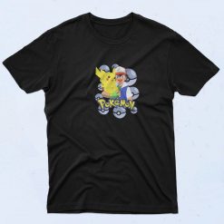 Pokemon Ash and Pikachu Classic 90s T Shirt