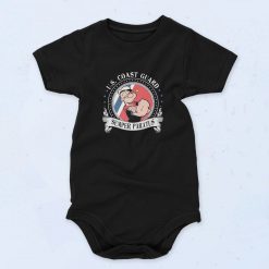 Popeye US Coast Guard Semper Paratus 90s Baby Onesie