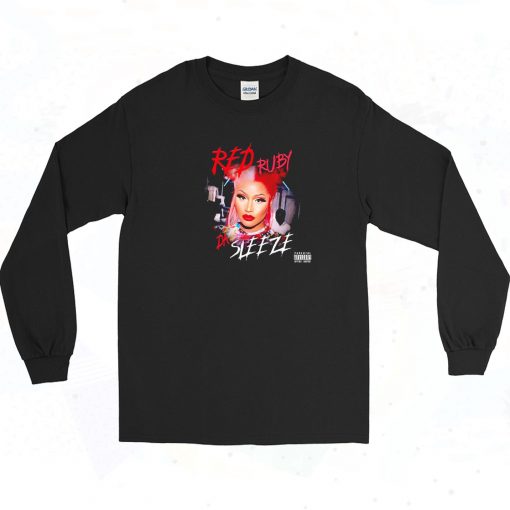 Red Ruby Da Sleeze Vintage Long Sleeve Shirt