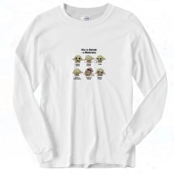 Baby Yoda How To Became a Mercenary 90s Long Sleeve Tee