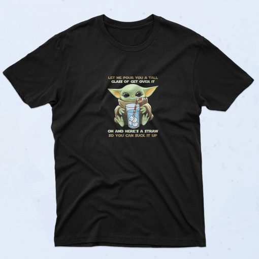 Baby Yoda Let Me Pour You A Tall Vintage 90s T Shirt