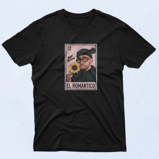 Bad Bunny El Romantico Loteria Vintage 90s T Shirt