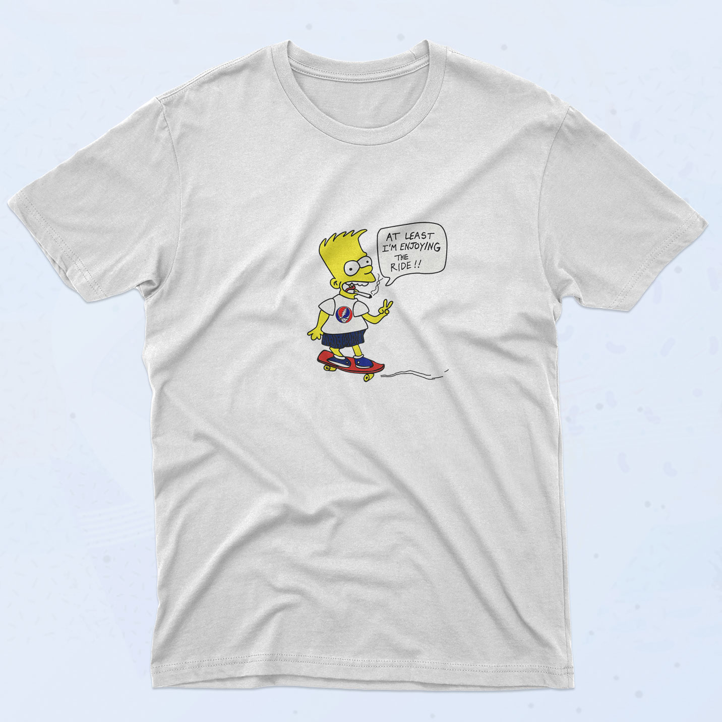 Bart Simpsons At Least Meme 90s T Shirt - 90sclothes.com