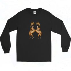 Beyonce Seksi Pose Vintage 90s Long Sleeve Shirt