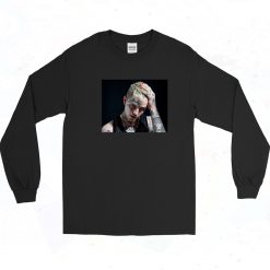 Lil Peep Hair Holding Pose 90s Long Sleeve Shirt