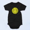 Lil Wayne Tattoo Smiley 90s Baby Onesie