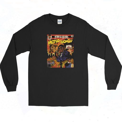 Metro Boomin Heroes and Villains 90s Long Sleeve Shirt