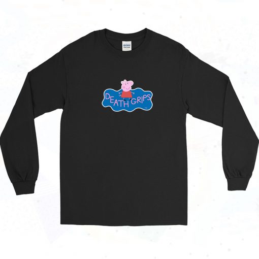 Peppa Pig Death Grips Meme 90s Long Sleeve Shirt