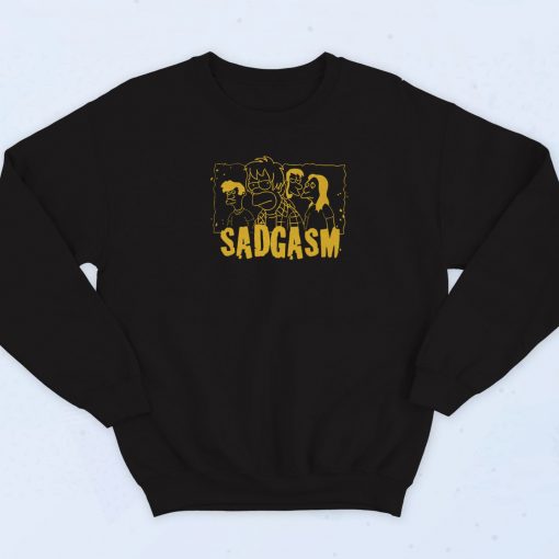 Simpsons Sadgasm Bart Family Retro 90s Sweatshirt