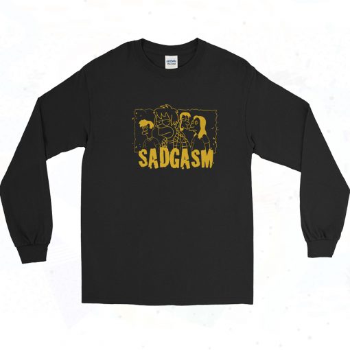 Simpsons Sadgasm Bart Family parody 90s Long Sleeve Shirt