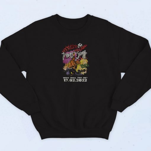 Travis Scott Heroes and Villains Retro 90s Sweatshirt