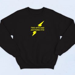 Two Hits And Anything Fits Retro 90s Sweatshirt