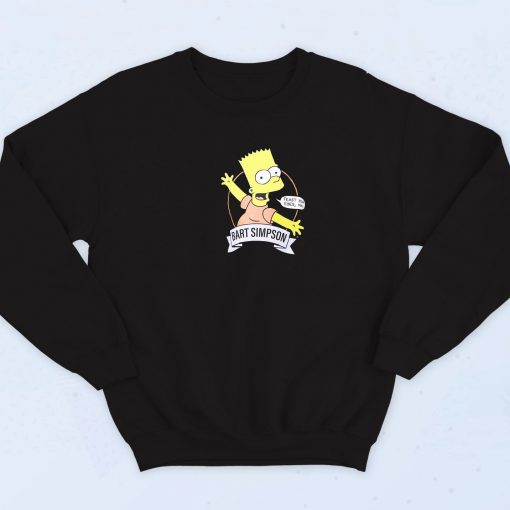 Bart simpson Feast Your Eyes Man Retro 90s Sweatshirt